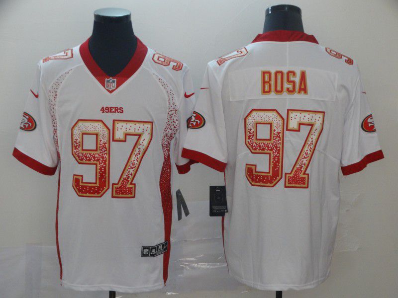 Men San Francisco 49ers #97 Bosa White Nike Drift Fashion Color Rush Limited Jersey->carolina panthers->NFL Jersey
